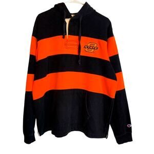 Vintage Champion Men's Oklahoma State Cowboys Double Side Graphic Hoodie LG